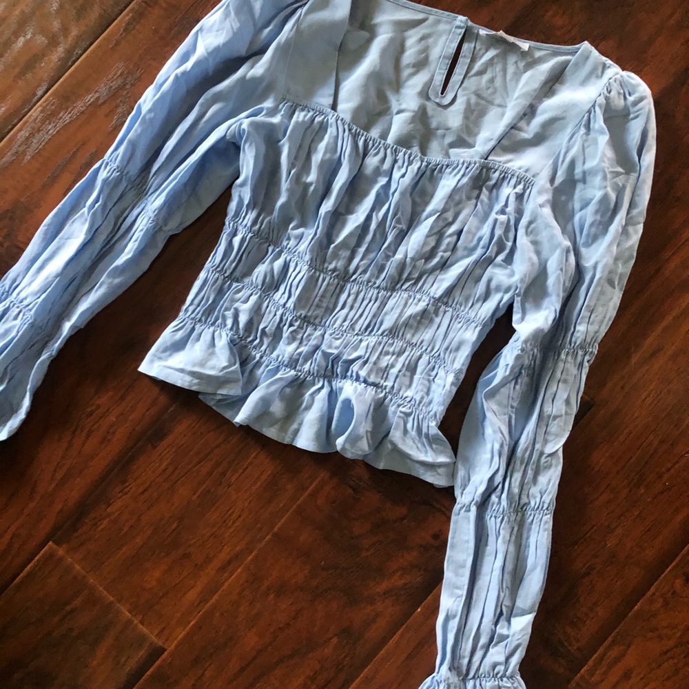 Jo west small light blue top